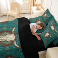 thumbnail image 5 of jejeloiu Vintage Aztec Geometric 7-Piece Twin Bedding Sets Kids,Tribal Boho Bull Skull Bedding Comforter SetFor Men,Reversible, 5 of 7