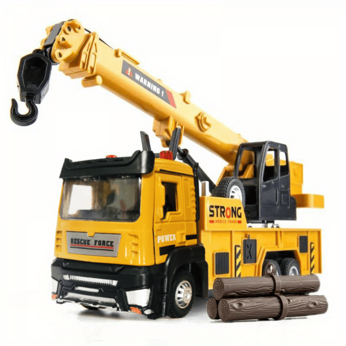 Crane Truck Toy Construction Vehicle for Kids Alloy Crane Machine Tow Truck with Lights and Sounds for Boys Girls Christmas Birthday Gifts