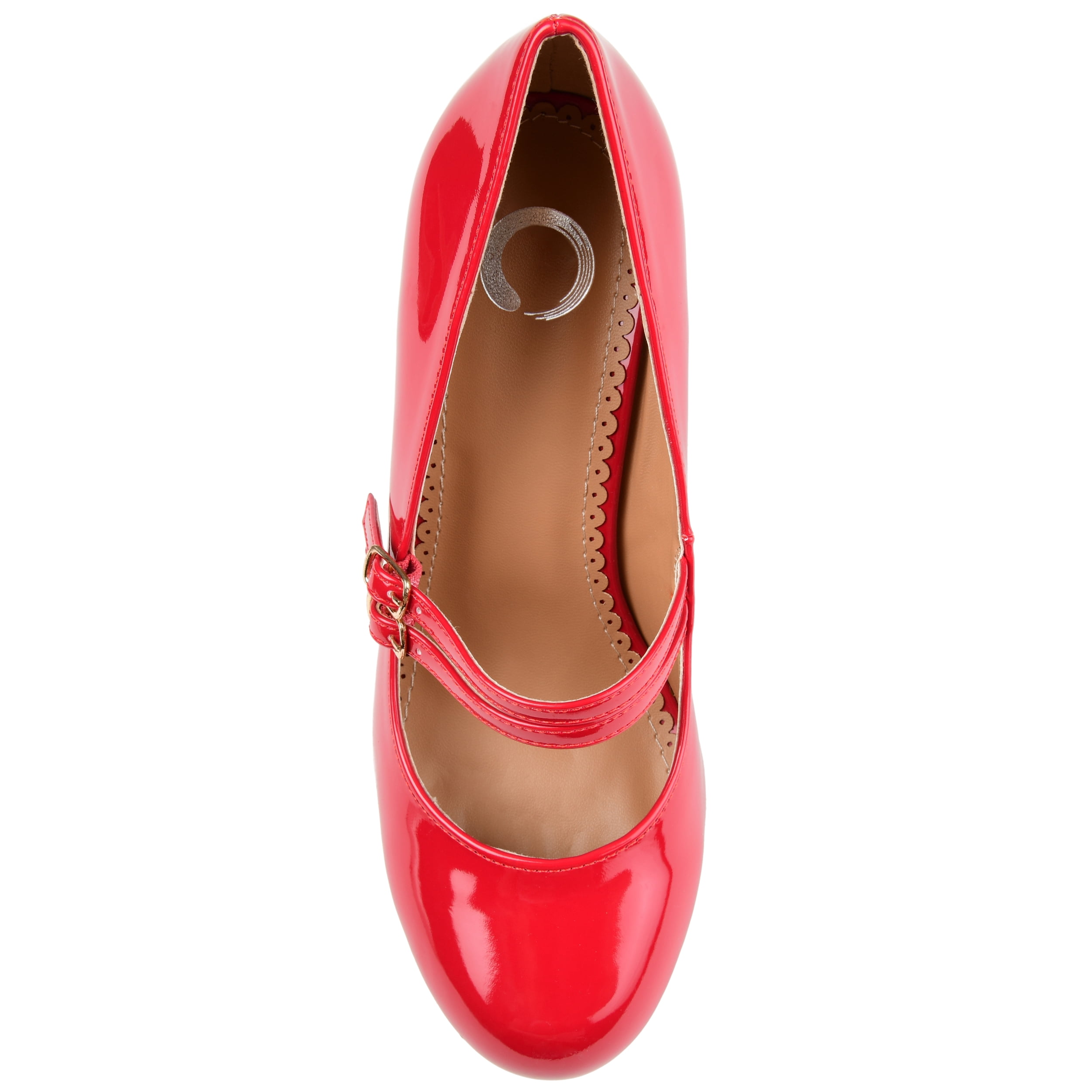 Journee Womens Wendy-09-1 Round Toe High Block Heel Pumps