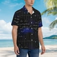 thumbnail image 5 of Bixox Men's Hawaiian Shirts Men's Mathematica Science Print Short-Sleeve Shirt-X-Large, 5 of 8
