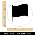 thumbnail image 2 of Waving Flag Solid Self-Inking Rubber Stamp Ink Stamper - Green Ink - Small 3/4 Inch, 2 of 7