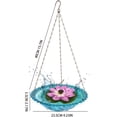 thumbnail image 3 of 2026 New Solar Cascade Hanging Bird Bath Fountain, Outdoor Hanging Bird Bath, Large Humming Birds Baths Fountains, with Solars Pump & Glass Bowl, for Outdoor, Gardens, 3 of 6