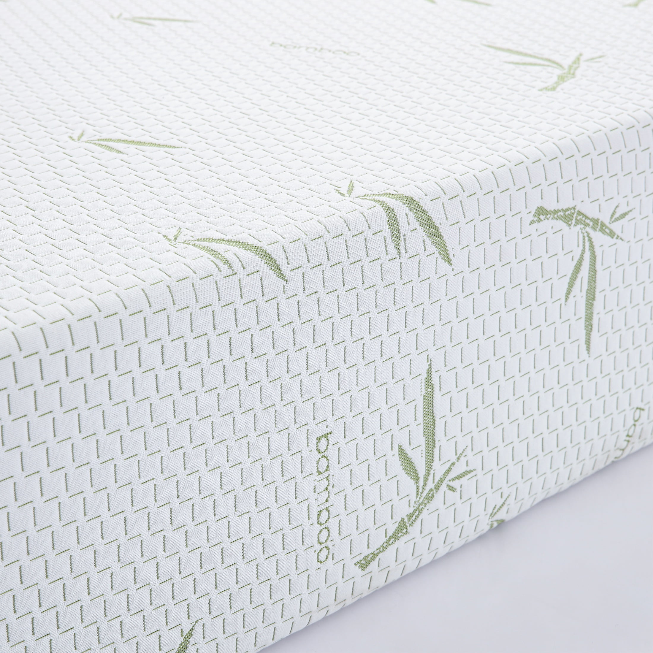 PORKISS 10 Inch Memory Foam California King Mattress Cooling Gel Bamboo Cover,84.0"L x 72.0"W x 10.0"H, White