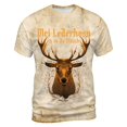thumbnail image 5 of Men Vintage Deer Print Crew Neck T-Shirt, Loose Fit Short Sleeve Funny Graphic Basic Tee Summer Casual Daily Outdoor Holiday Tops(Khaki2,XXXL), 5 of 5