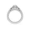 thumbnail image 2 of 2.10 Ct Classic Round Cut Moissanite Halo Ring for Birthday Gift Solid 14K White Gold Size 9.5 by Diamond-Capitals, 2 of 8