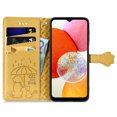 thumbnail image 3 of for Motorola Moto G Stylus 5G 2025 Case, Premium PU Leather Wallet Case [Cat & Dog & Flowers Embossed] Card Slots Kickstand Magnetic Closure Flip Case Cover for Motorola Moto G Stylus 5G 2025, Yellow, 3 of 10