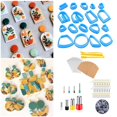 thumbnail image 3 of Polymer Clay Cutters Jump Rings clay cutters with Earring Cards Earring pastry polymer clay Hooks Handmade Blue, 3 of 8