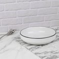 thumbnail image 4 of Mainstays Black Rim Stoneware Solid Pattern Round Meal Bowl, 4 of 5