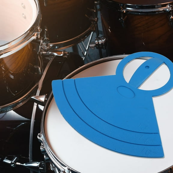 Worgeous Blue Rubber Drum Practice Pad for Drum Set Silent Noise Reduction Design Suitable for Home and