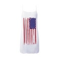 thumbnail image 3 of OAVQHLG3B Womens Dresses Sun Dresses Women Summer Casual 4th of July Outfits American flag Slim A-Line V-Neck ing Sleeveless Sling Skirt Dress, 3 of 4