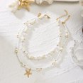 thumbnail image 6 of NICKSUN Boho Beach Seashell Imitation Pearl Layered Necklaces Collection, Multi-Style Ocean Starfish Seahorse Charm Beaded Chokers, Summer Tropical Vacation Dopamine Statement Jewelry, 6 of 8