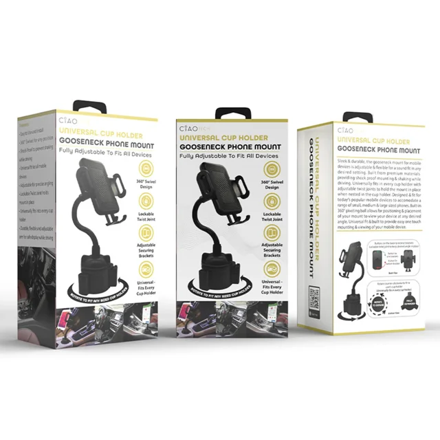 Porte-gobelet Universel Support de Col de Cygne Réglable pour Appareils Mobiles