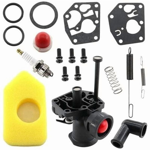 Lawn Carburetor Kit Governor Spring 691859 692211 Diaphragm 795083 495770 Briggs & Stratton 499809 498809A 494406 and Air Filter 698369,