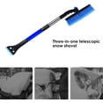 thumbnail image 3 of Ice Scraper Car Snow Brush Retractable Snow Remover Shovel with Foam Grip for Windshield Blue, 3 of 8