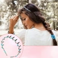 thumbnail image 4 of GIXUSIL 6 Colors Zigzag Shark Tooth Hair Comb Headbands Wrapped Cloth Hard Hairbands Wave Shape Plastic Hair Band Hair Accessory for Women Girls(Chic Pattern), 4 of 8