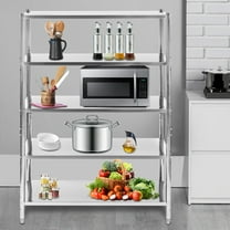 Stainless Steel Shelving, 5 Tier Adjustable Shelf Storage, Stainless Steel Heavy Duty Shelving