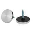 thumbnail image 3 of Glass Table 304 Stainless Steel Mirror Screws Cap Cover Nails 25mm Dia 8PCS, 3 of 4