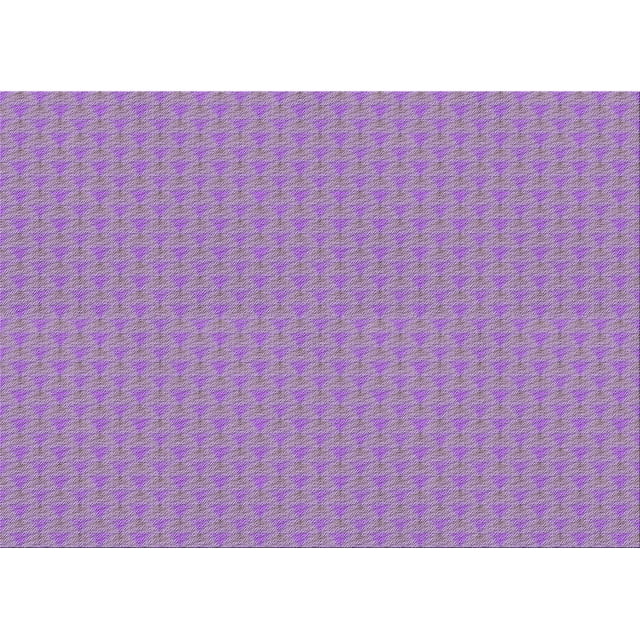 Ahgly Company Machine Washable Indoor Rectangle Transitional Bright Lilac Purple Area Rugs, 7' x 10'
