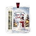 thumbnail image 2 of Homellea Christmas Cash Gift Holder Ornament with Snow Day Cash Design, Clear Acrylic Money Holder with Rolled Bill Tube, Holiday Cash Gift Presentation, Seasonal Gift Exchange, 3.94 Inch, 2 of 6