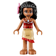 LEGO Disney Moana - Tan Skirt, Bright Pink Flower (41150) Minifigure