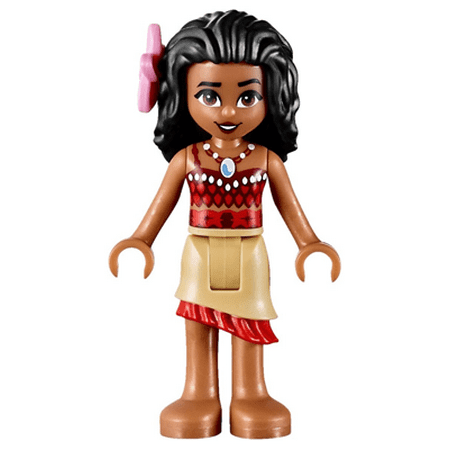 LEGO Disney Moana - Tan Skirt, Bright Pink Flower (41150) Minifigure