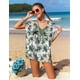 thumbnail image 3 of Traje de baño BAVADER para niñas con estampado floral tropical de una sola pieza, tallas 10-12, 3 of 9