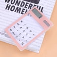thumbnail image 3 of Long-lasting Battery Calculator Transparent Calculator Durable Solar Power Supply 8-digit Display Abs Plastic Comfortable Hand Feel Ideal for Home, 3 of 8