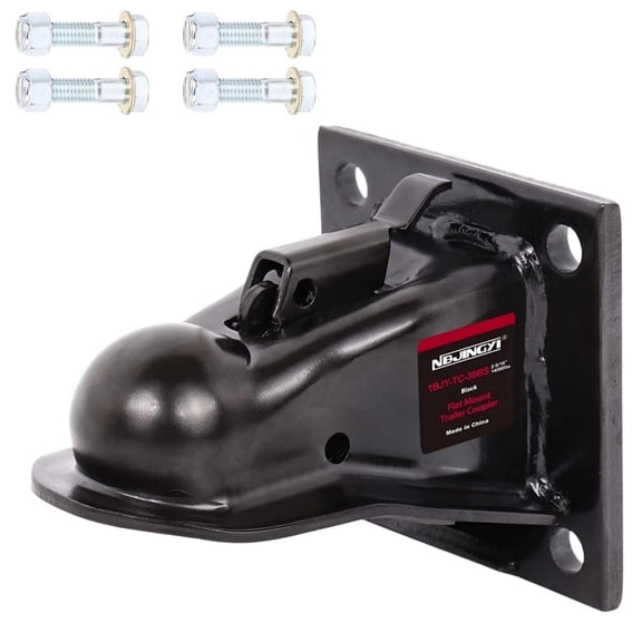 2-5/16 Flat Mount Trailer Coupler,14000LBS Included 5/8"
