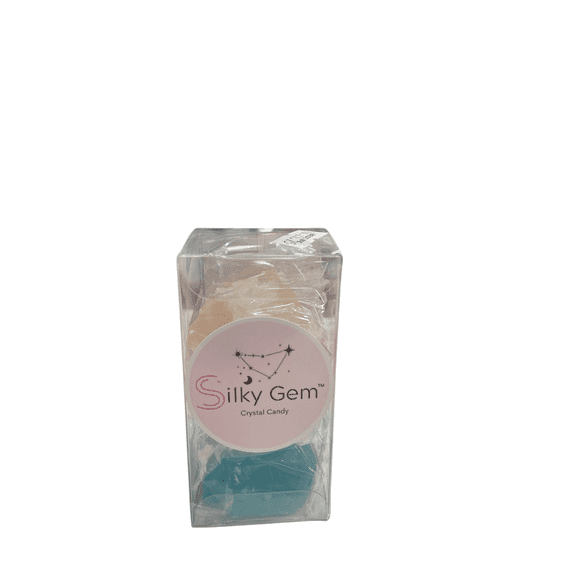 Silky Gem Crystal Candy Signature Blue Raspberry, Strawberry, Lychee Flavors 3 Piece Small Box