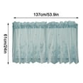 thumbnail image 3 of Lace Floral Lace Curtains Kitchen Coffee Curtains Bedroom Rod Curtains Lace Short Curtains Lace Curtains 54 X 24 Inches 1Panels Polyester Curtains,C,Polyester, 3 of 8
