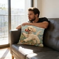 thumbnail image 5 of Tuvgenk Polyester Throw Pillow Covers Embroidered 18x18 In Indoors Pillowcases Soft Dog Multicolor for Couch, 5 of 6