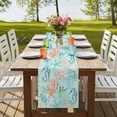 thumbnail image 4 of Table Runners 120 Inches Long Dress Scarves, Teal Red Coastal Farmhouse Coffee/Dining/Kitchen Table Runner for Living Room, Nautical Seahorse Beach Coral Starfish 13x120 Inch, 4 of 9
