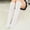 White, variant on GILIGEGE Women's Girls Thigh High Stockings Over the Knee Socks with Satin Bows Long Thigh High Socks Cotton Over the Knee High Socks Thin Thigh High Stockings Pack for Daily Wear Black