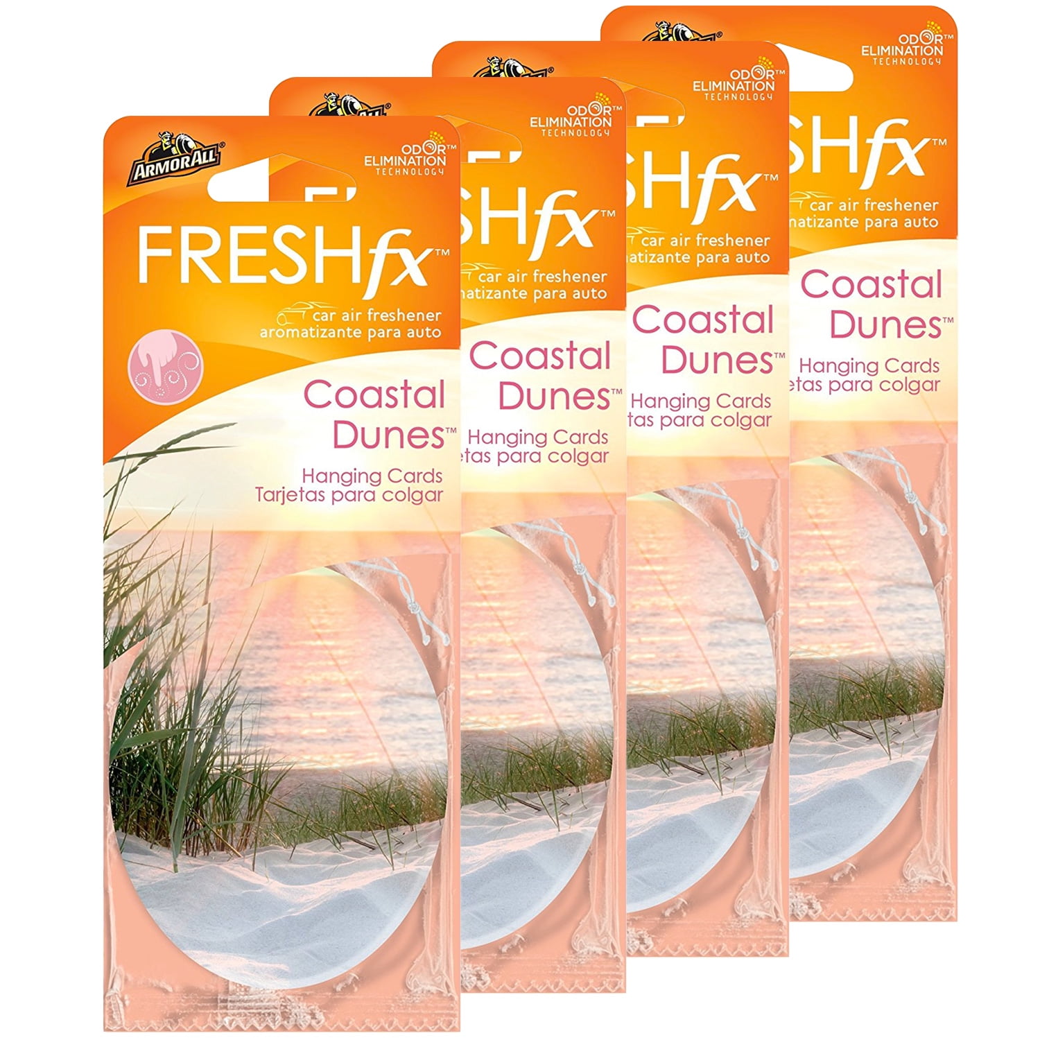 Armor All FRESHfx Car Air Freshener Hanging Card, 12Count (Coastal
