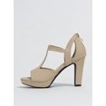 thumbnail image 4 of Women's High Heel T-strap Sandals With Design, Round Toe, Waterproof Platform, Chunky Heel, Gorgeous And Elegant, Comfortable And Versatile, For, 4 of 4