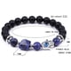 thumbnail image 2 of Pulsera elástica hecha a mano con cuentas redondas de 8mm, pulseras con cuentas piramidales, pulsera para hombres y mujeres, 2 of 5