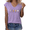 1-Purple, variant on Women's Quirky Duck Graphic Tee Shirts V Neck Short Sleeve Casual Basic Tops Trendy Summer Loose Fit Shirt Cartoon Print Blouse