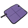 thumbnail image 4 of DYNWAVECA Tapis de Sol Imperméable 600D Oxford Compact avec Cintre Réutilisable 13.7x12.2x0.4 Pouces Portable pour Accessoires Extérieurs Violet, 4 of 10
