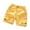 Yellow, variant on Jalioing Toddler Kids Cargo Shorts Solid Color Casual Elastic Waist Cotton Shorts 1-8 Years Boys Girls Summer Shorts