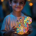 thumbnail image 3 of Decorative Rabbit Night Light For Bedroom Living Room Study Resin Table Lamp Soft Glow Ambient Lighting Smart Night Light Star Night Light Projector for Kids Projector for Room Mini Lamps Light, 3 of 4