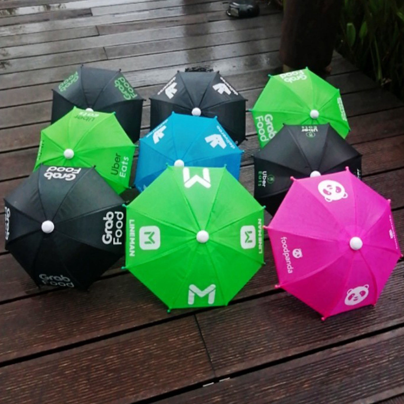 Phone Holder Umbrella Phone Sunshade Phone Umbrella Printed Biker Small