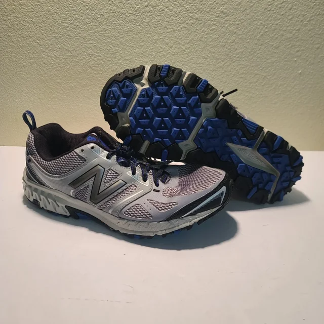 New Balance 412 V3 Mens Sz 8.5 4E Extra Wide Trail Running Shoes Grey Blue Black