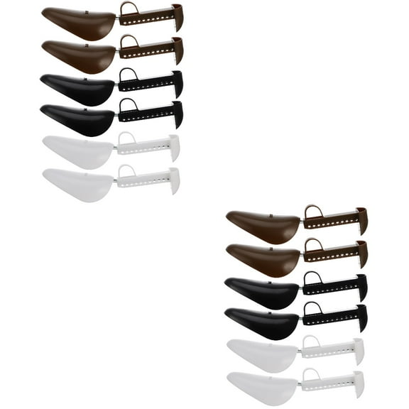 WORGEOUS 6 Pairs  Men Adjustable Shoe Stretcher Keep Shape Shoe Trees Easy to Use Shoe Tree Extender for Wide Feet