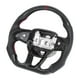 thumbnail image 4 of Volante de fibra de carbono Bling Bling tipo D con costuras rojas, 4 of 12