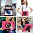 thumbnail image 2 of For Samsung Galaxy Tab A8 10.5 inch (2022) Tablet Hand and Shoulder Strap with Kickstand 3in1 Tough Hybrid - Hot Pink, 2 of 4
