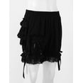 thumbnail image 4 of Zaldita Woman Lace Ruffled Panties Underwear Victorian Bloomers Pettipants Pumpkin Boyshorts Booty Shorts Black M, 4 of 7