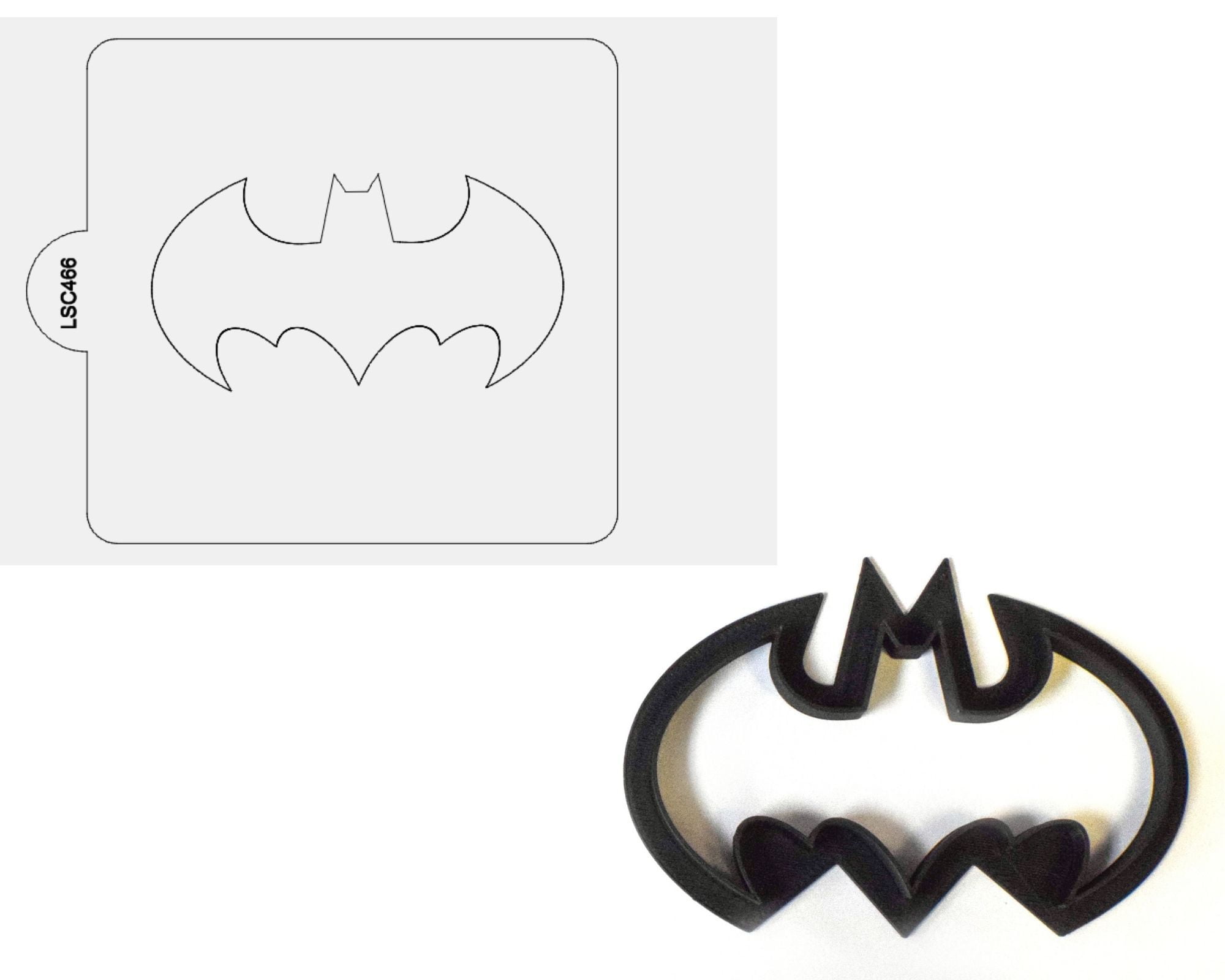 Batman Superhero Cartoon Movie Stencil And Cookie Cutter Set USA LSC466 -  
