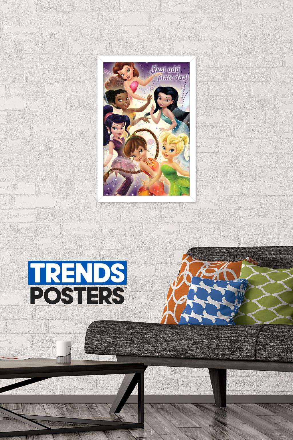 Disney Tinker Bell - Fairies Wall Poster, 14.725" x 22.375", Framed