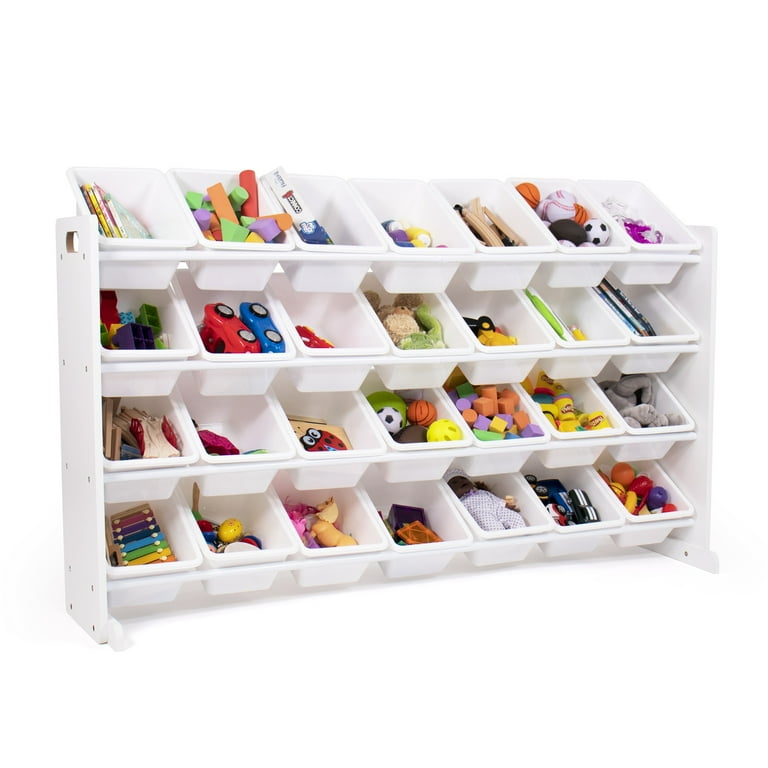 White toy storage online bins