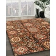 thumbnail image 3 of Ahgly Company Machine Washable Indoor Square Abstract Tomato Red Area Rugs, 4' Square, 3 of 7